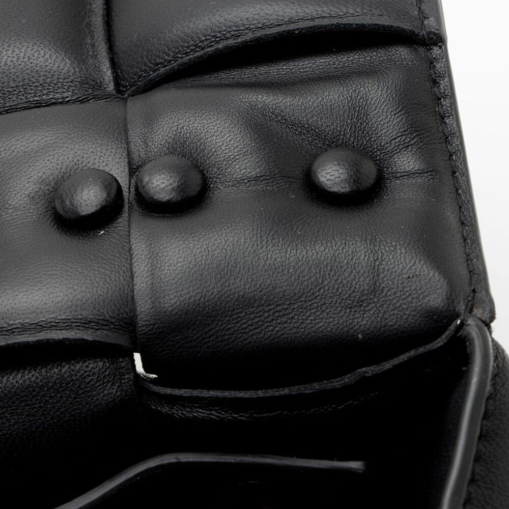 Bottega Veneta Lambskin Cassette Chain Maxi Shoulder Bag - Picture 11 of 16